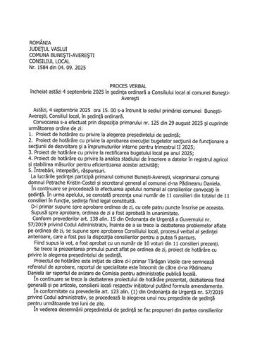 PROCES VERBAL 04 09 2025